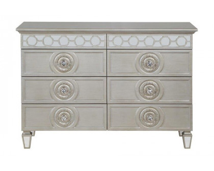 ACME - Varian Dresser in Silver/Mirrored