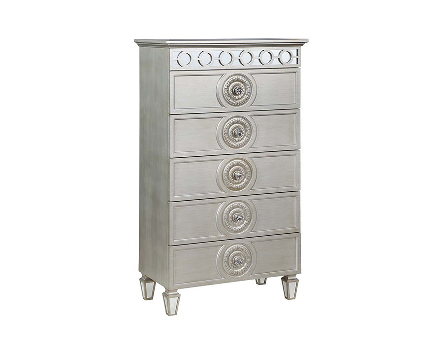 ACME - Varian Chest in Silver/Mirrored