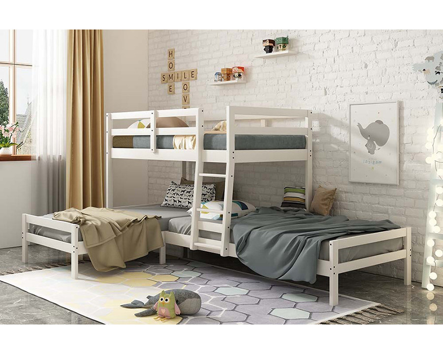 ACME - Manoela Triple Twin Bunk Bed in White