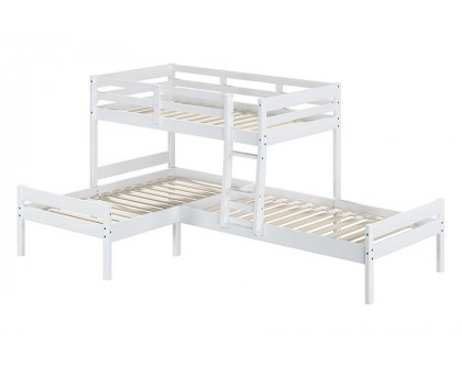 ACME - Manoela Triple Twin Bunk Bed in White