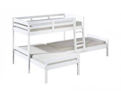 ACME - Manoela Triple Twin Bunk Bed in White