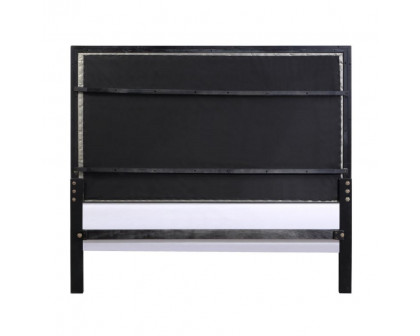 ACME Nicola EK Bed - Silver/Black