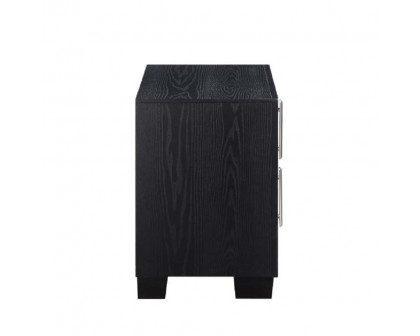 ACME - Nicola Nightstand in Silver/Black