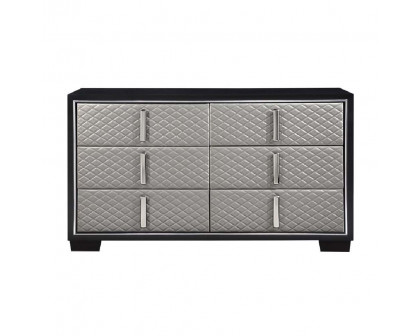 ACME - Nicola Dresser in Silver/Black