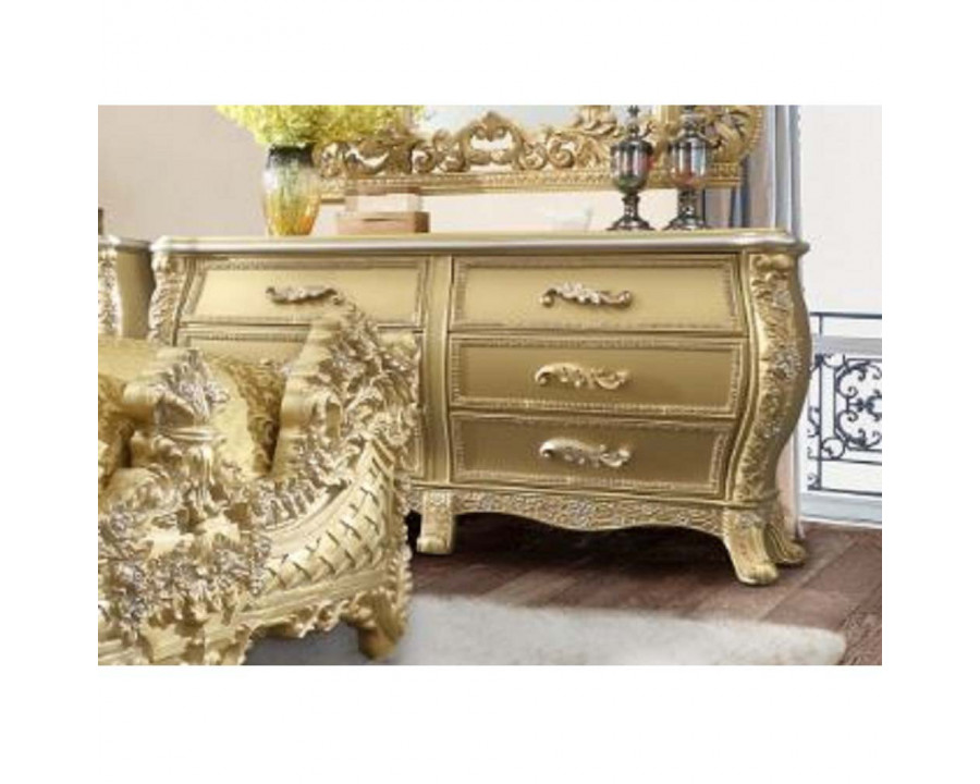 ACME - Cabriole Dresser in Gold