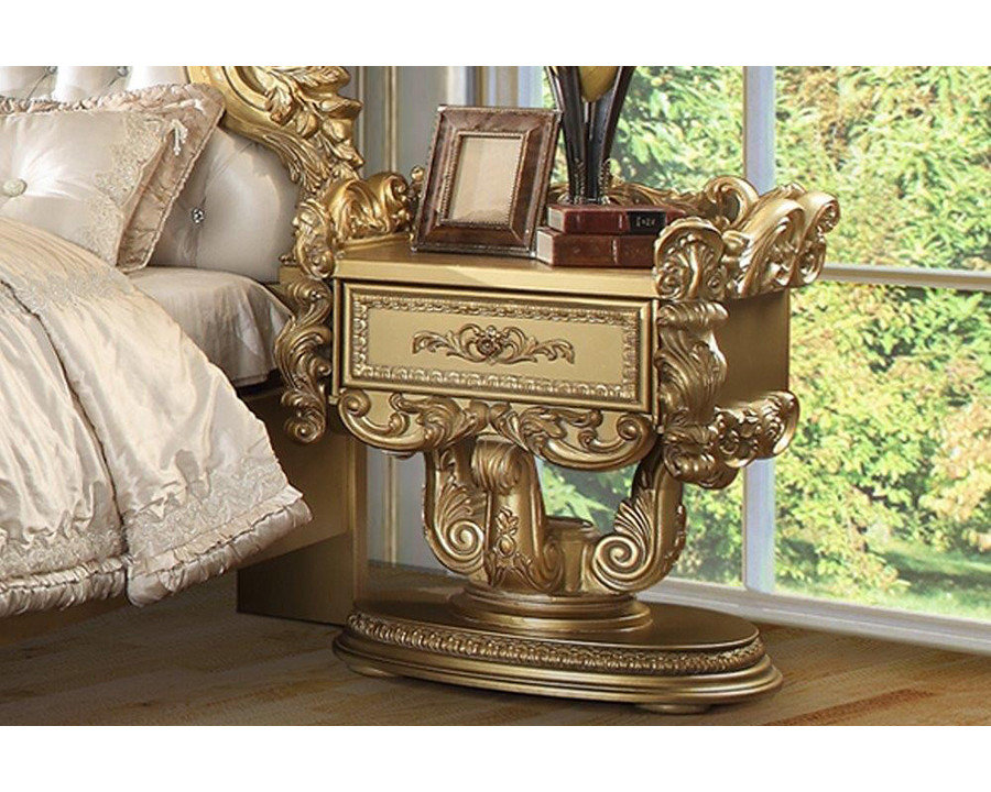 ACME - Bernadette Nightstand in Gold