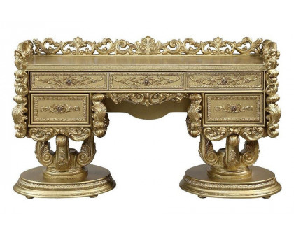 ACME - Bernadette Vanity Desk in Gold