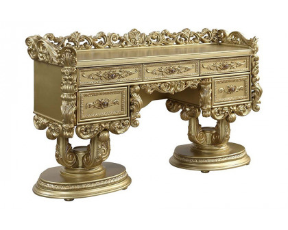 ACME - Bernadette Vanity Desk in Gold