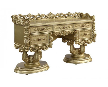 ACME - Bernadette Vanity Desk in Gold