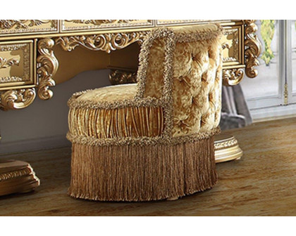 ACME - Bernadette Vanity Stool in Gold