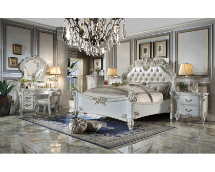 ACME Vendome CK Bed - Synthetic/Antique Pearl