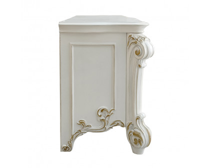 ACME Vendome Vanity Desk - Beige/Antique Silver