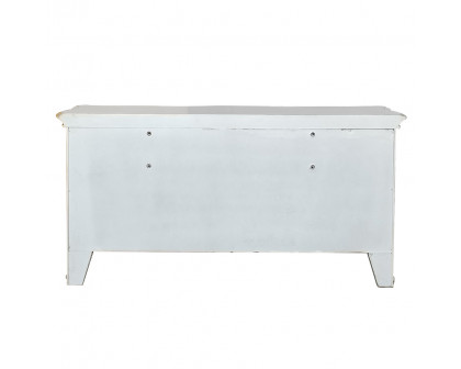 ACME Vendome Vanity Desk - Beige/Antique Silver