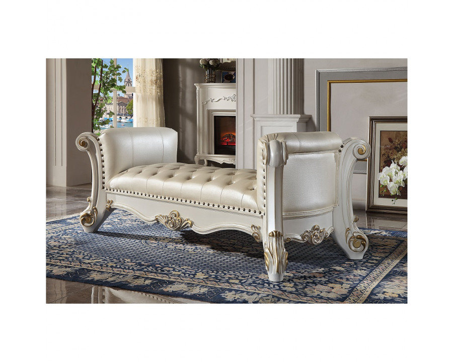 ACME Vendome Bench - Pearl/Antique Pearl