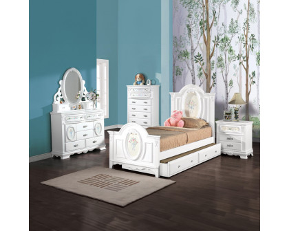 ACME Flora Nightstand - White