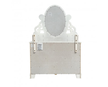 ACME Flora Mirror with Jewlery - White