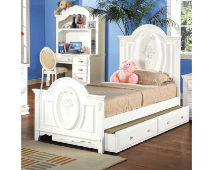 ACME Flora Twin Bed - White