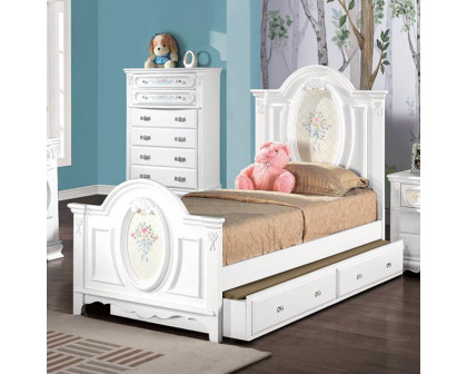 ACME Flora Twin Bed - White