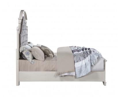 ACME Florian Queen Bed - Gray Antique White