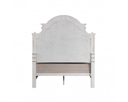 ACME Florian Queen Bed - Gray Antique White