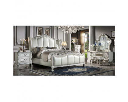 ACME Dresden II CK Bed - Synthetic/Bone White