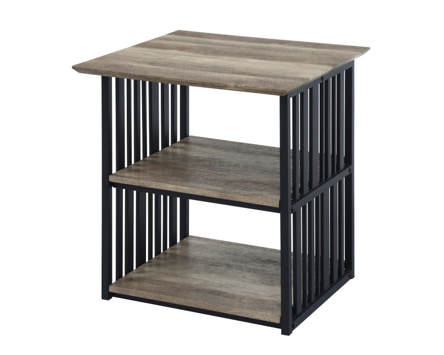 ACME - Zudora Nightstand in Antique Oak/Black