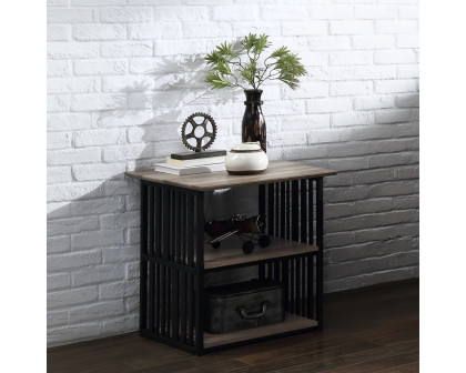 ACME - Zudora Nightstand in Antique Oak/Black