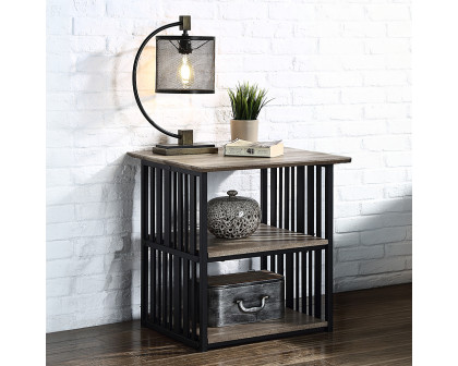 ACME - Zudora Nightstand in Antique Oak/Black