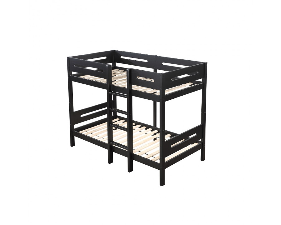 ACME - Ekko Twin/Twin Bunk Bed in Black