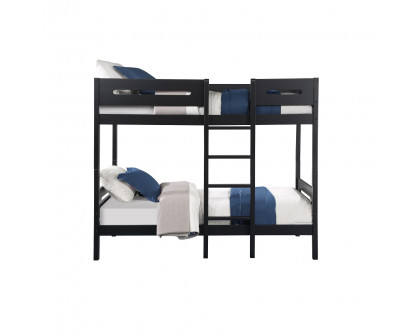 ACME - Ekko Twin/Twin Bunk Bed in Black