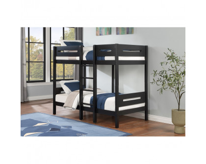 ACME - Ekko Twin/Twin Bunk Bed in Black