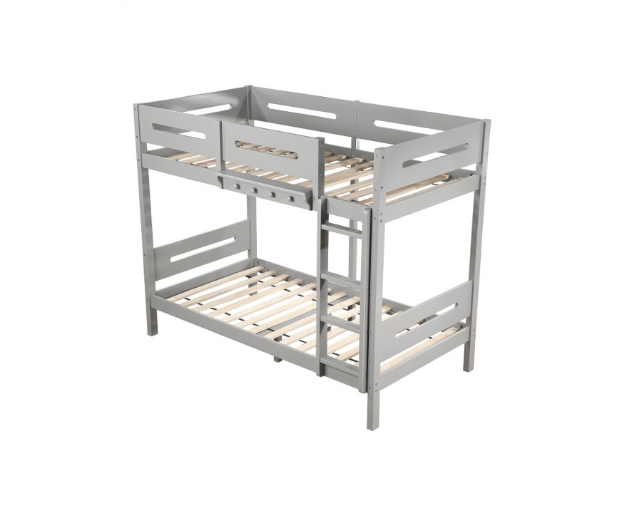 ACME - Edah Twin/Twin Bunk Bed in Gray