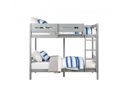 ACME - Edah Twin/Twin Bunk Bed in Gray