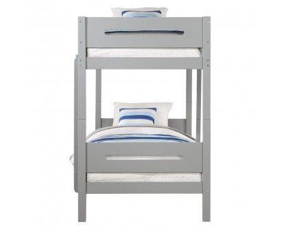 ACME - Edah Twin/Twin Bunk Bed in Gray