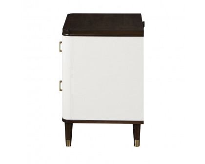 ACME - Carena Nightstand with Usb in White/Brown