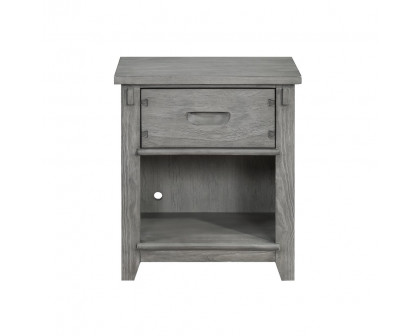 ACME Veda Nightstand with 1 Drawer - Gray