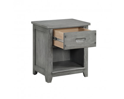 ACME Veda Nightstand with 1 Drawer - Gray