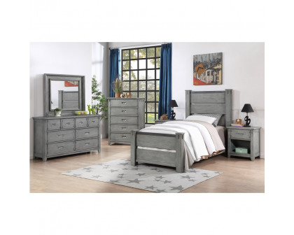 ACME Veda Nightstand with 1 Drawer - Gray