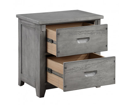 ACME Veda Nightstand with 2 Drawers - Gray