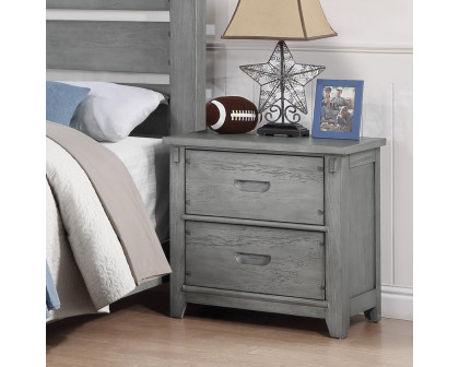 ACME Veda Nightstand with 2 Drawers - Gray