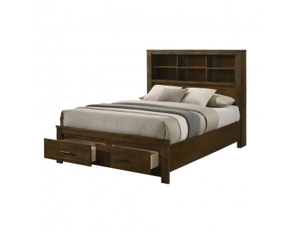 ACME Merrilee II EK Bed with Storage - Oak