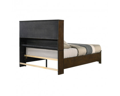 ACME Merrilee II EK Bed with Storage - Oak