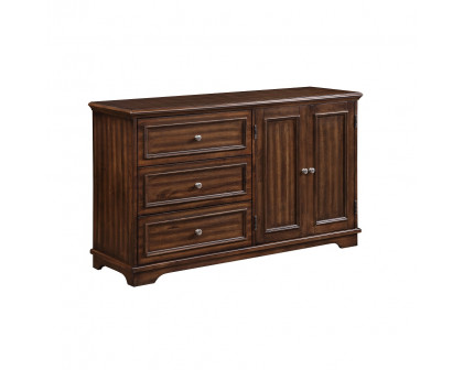 ACME Franklin 4Pc Pack Full Bed Set - Brushed Walnut