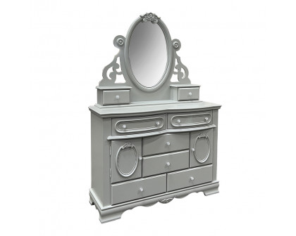 ACME Flora Mirror with Jewlery - Gray