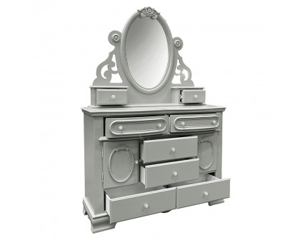 ACME Flora Mirror with Jewlery - Gray