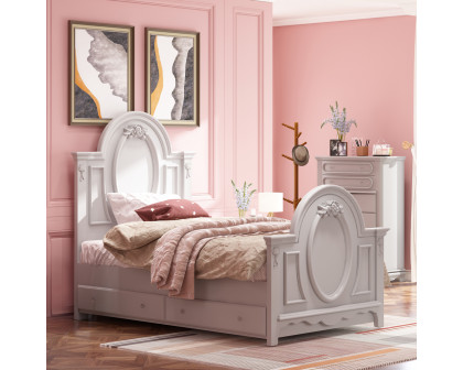 ACME Flora Full Bed - Gray