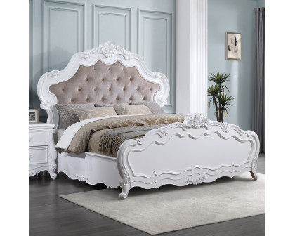 ACME Latisha EK Bed - White