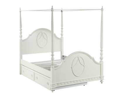 ACME - Dorothy Full Post Bed in Ivory