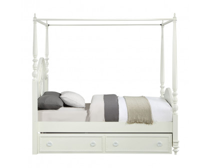 ACME - Dorothy Full Post Bed in Ivory