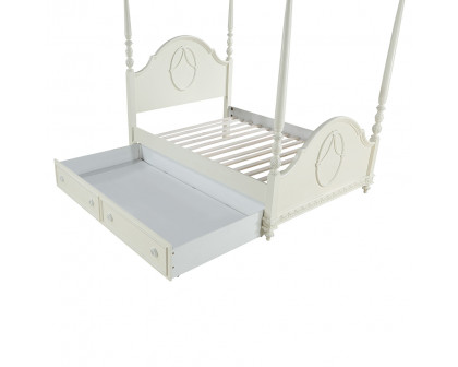 ACME - Dorothy Full Post Bed in Ivory